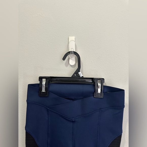 Ivy Park Yoga Athleisure Mesh Leggings Blue & Black Size XS - Picture 5 of 12